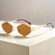 Fashion Hexagon Sunglasses Women 2024 Unique Polygon Sun Glasses Men