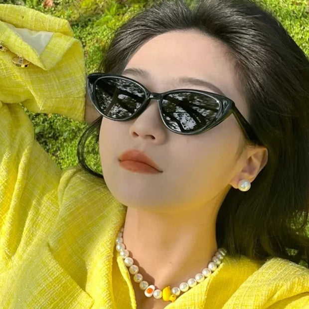 2024 Vintage Cat Eye Women Sunglasses Vintage Small Frame Sun Glasses