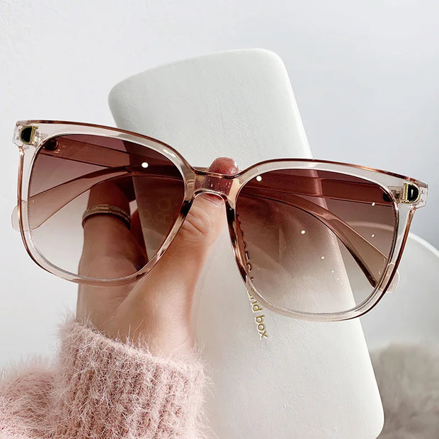 Fashion Oversized Sunglasses Woman Brand Designer Vintage