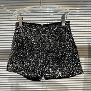 Clubwear Shorts Ladies Sexy Sequins Loose High Waist Streetwear