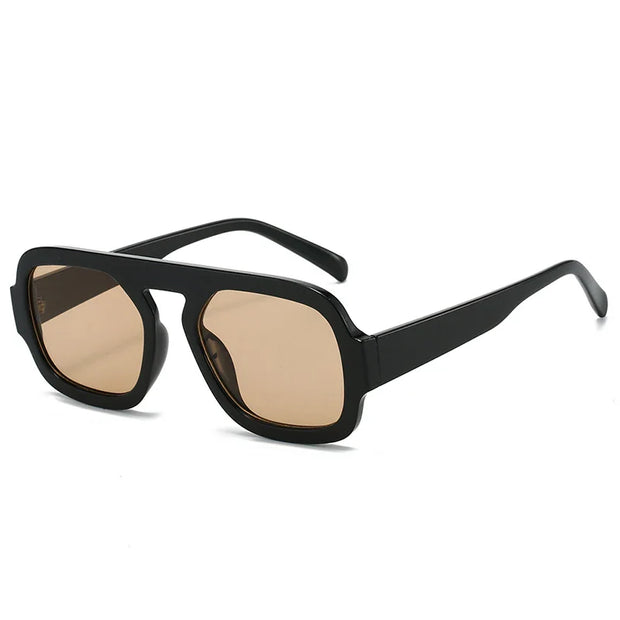 Retro Square Sunglasses Women Fashion Gradient Shades Men Sun Glasses