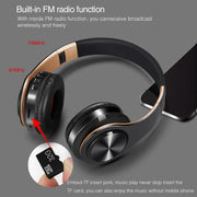 HIFI Stereo Earphones Bluetooth Headphone Music Headset FM