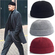 Men & Women Caps Wool Fashion Simple Warm Skullies Beanies Solid