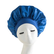 High Elastic Satin Solid Wide-brimmed Sleeping Hat Unisex Head Wrap