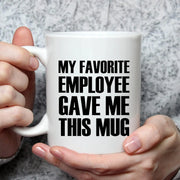 Employees Gifts Novelty Coffee Ceramic Cups White 11 oz