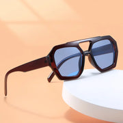 Unisex Thick Frame Double Bridges Eyewear Female Fashion Sun Glasses