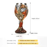 Creative 3D Dragon Beer Cup Resin 304 Stainless Steel Gothic Wine