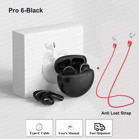 Original Pro 6 TWS Max Wireless Bluetooth Noise Cancelling Headset