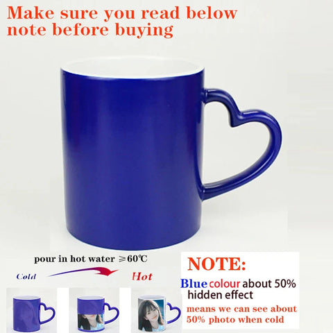 Personalised Magic Mugs Custom Colour Changing Cup Heat Activated