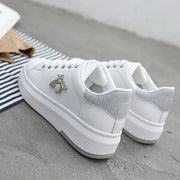 Sneakers White Shoes Fashion Rhinestone Hight Quality Lady Footware