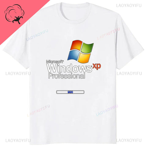 Windows XP Professional LOGO Printed Casual Tshirt