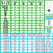 Men Fashion Hip Hop Short Sleeve Tops Abstract Men Women Kid