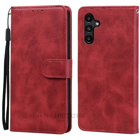 Samsung Galaxy A15 Case Wallet Leather Flip Cover