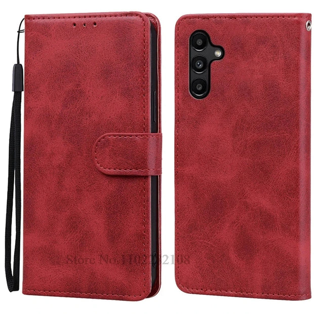 Samsung Galaxy A15 Case Wallet Leather Flip Cover