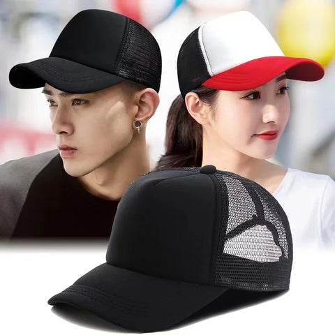 Adult Summer Net Baseball Cap Men Women Blank Mesh tentacle Sun Hat 