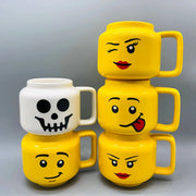 Cute Impish Expression Figure Head Pattern Coffee Milk Tea Drinkware