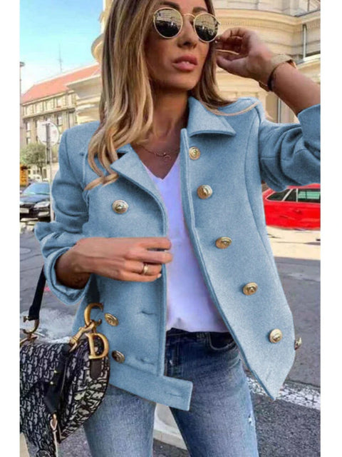 Winter Jacket Women Long Sleeve Fashion Blazer Casual