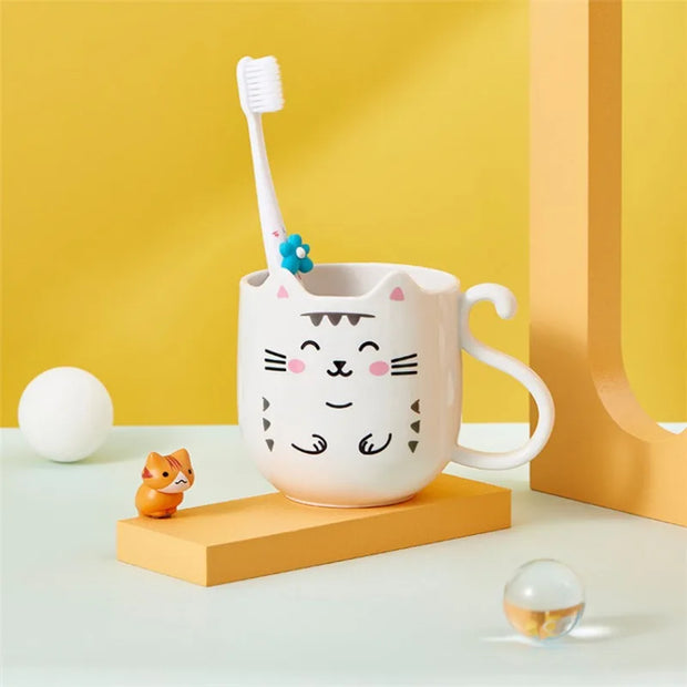 1pc Cute Cartoon Cat Mug Creative Gift