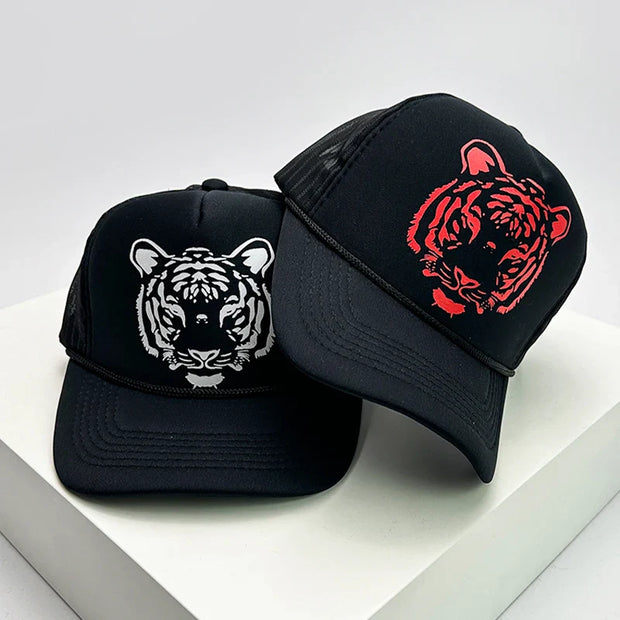 Fashion Men Women Printed Letter Tiger Baseball Caps Breathable