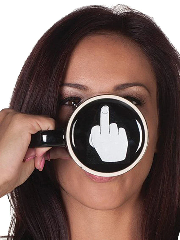 Ceramic Middle Finger Coffee Cups Personality Office Gifts