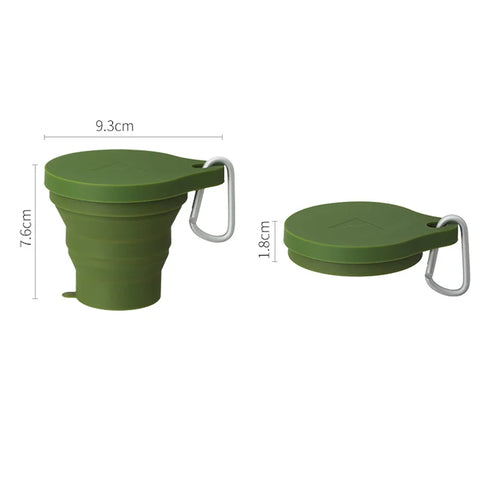 SHIMOYAMA 150ML Folding Cup Mini Retractable Cup Silicone Portable