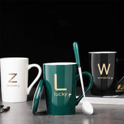 Creative letter Ceramic Cup Coffee Cup Mug Tea Cup