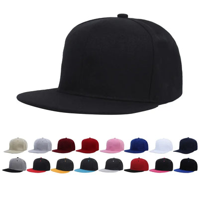 Unisex Cap Acrylic Plain Snapback Hat High Quality Adult Hip Hop