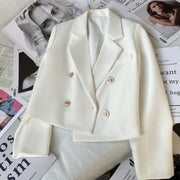 Suit Women Crop Coat Korean Female Casual Jacket