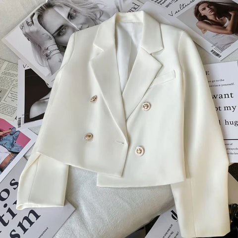 Suit Women Crop Coat Korean Female Casual Jacket