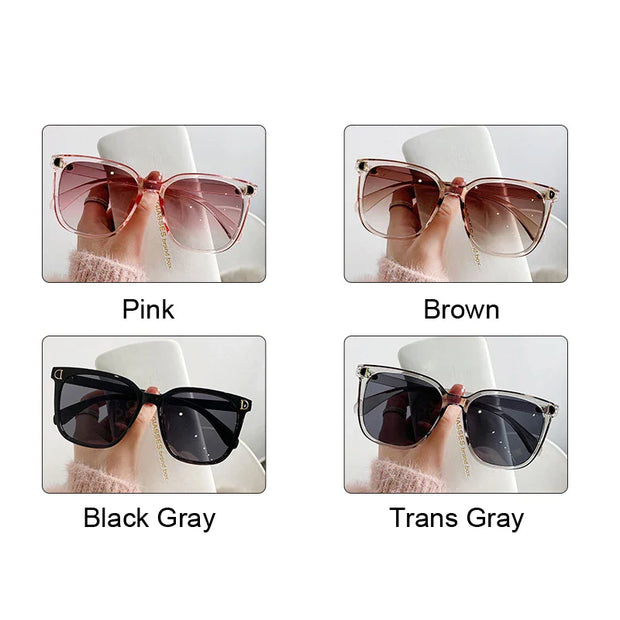 Fashion Oversized Sunglasses Woman Brand Designer Vintage