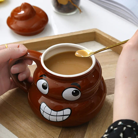 Poop Ceramic Cup 480ml Creative Coffee Cups