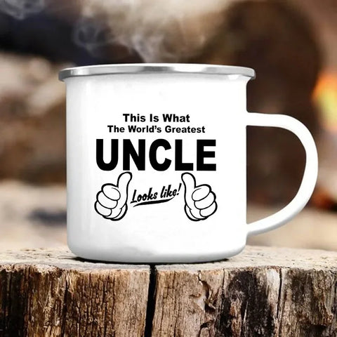 Uncle Print Mugs Creative Beer Wine Coffee Tea Cup Drinks Milk Cup