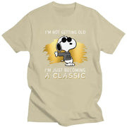 Snoopys Tshirts Men Short Sleeve Graphic