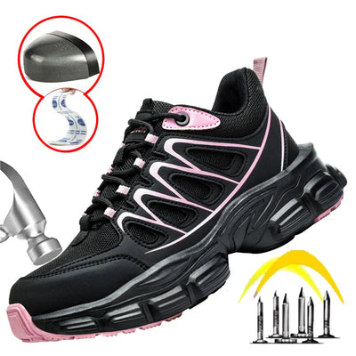 Women Fashion Safety Shoes Work Sneakers structured Shoes