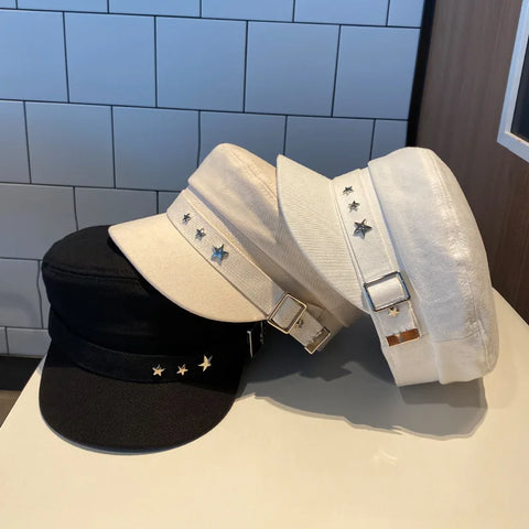 Sea Military Style Korean Caps mother hats