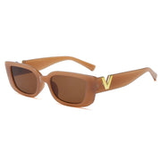 Brand Designer Square Sun Glasses Women Outdoor Leisure Eyewear