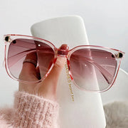 Fashion Oversized Sunglasses Woman Brand Designer Vintage