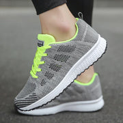 Fashion Breathable Trainers Comfortable Sneakers Mesh Fabric Lace