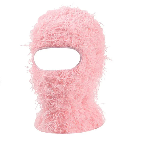 Hip Hop Balaclava Distressed Knitted Caps Full Face Ski Mask