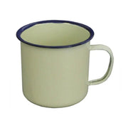 6 7 8cm Enamel Cup Retro Style Cream Color Water Mug