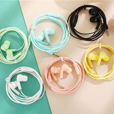 -Ear Control Portable Sport Wired Headset