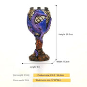 Creative 3D Dragon Beer Cup Resin 304 Stainless Steel Gothic Wine