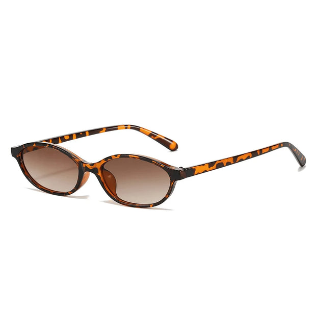 Leopard Brown Sunglasses Fashion Brand Small Frame Sun Glasses