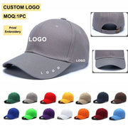 Custom Logo Sports Embroidery Print Baseball Caps Hip Hop Hats