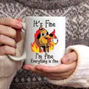 Fine Funny Puppy Coffee Mug Tea Cup Coffee Cup Funny Birthday Gifts