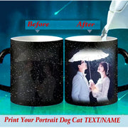 Personalised Magic Mugs Custom Colour Changing Cup Heat Activated