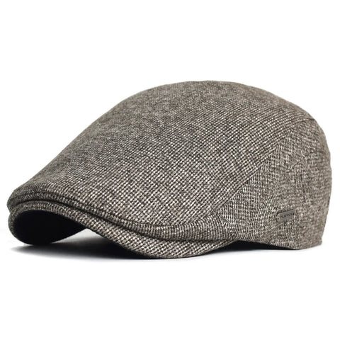 Autumn Winter Thick Warm Newsboy Caps Men Women Soft Beret Hat