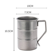 Coffee Water Cup Industrial Style Oil Barrel Mug Outdoor Camping