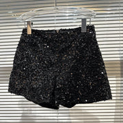 Clubwear Shorts Ladies Sexy Sequins Shorts Loose High Waist Streetwear