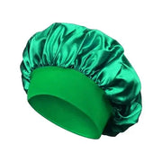 High Elastic Satin Solid Wide-brimmed Sleeping Hat Unisex Head Wrap